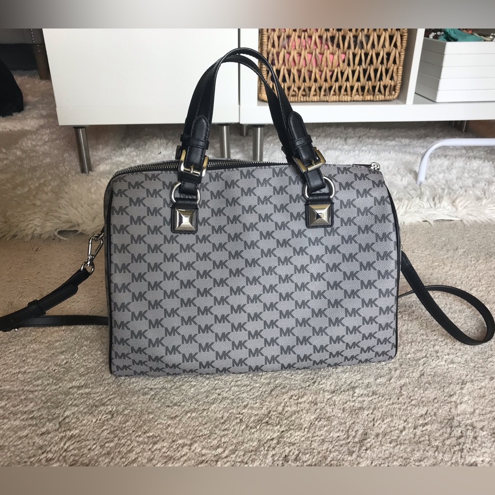 Michael Kors Gray & Black Handbag